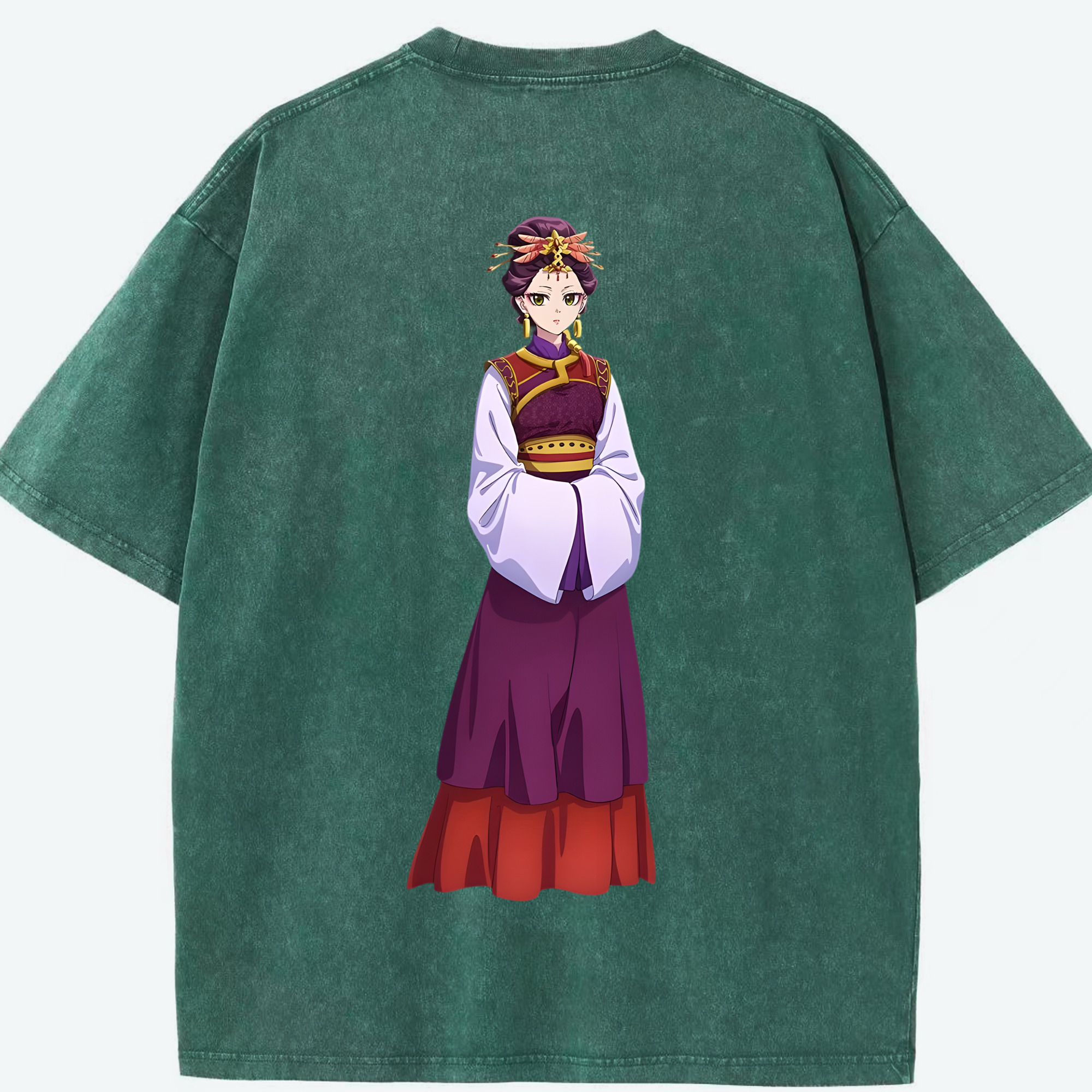 （画像用） 薬屋のひとりごと The Apothecary Diaries 綿100% ヴィンテージ風 半袖Tシャツ（背面プリント）